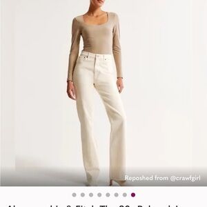 Abercrombie & fitch the 90s relaxed Jean.  High rise.